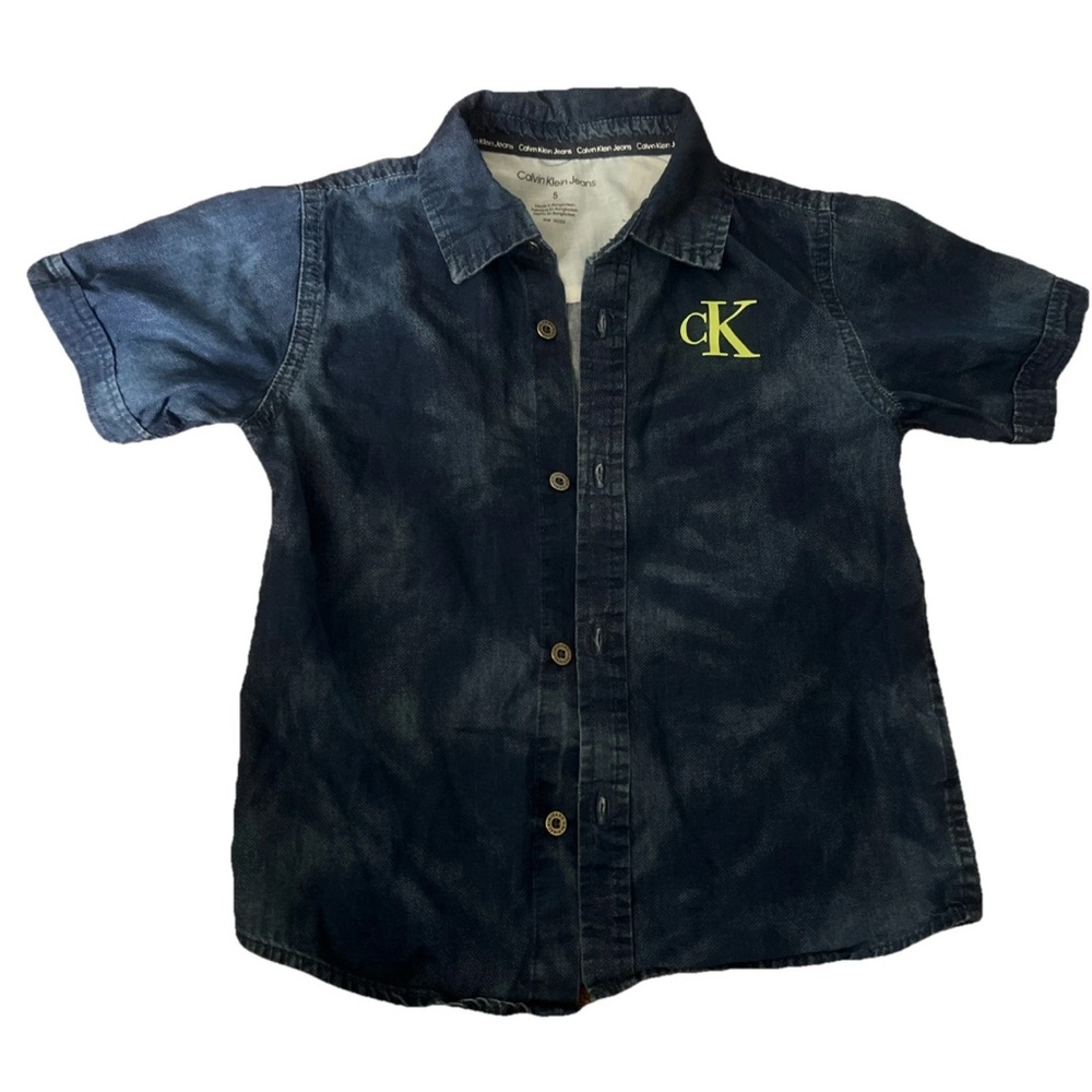 Calvin Klein Kids Dark Blue Button Down Shirt